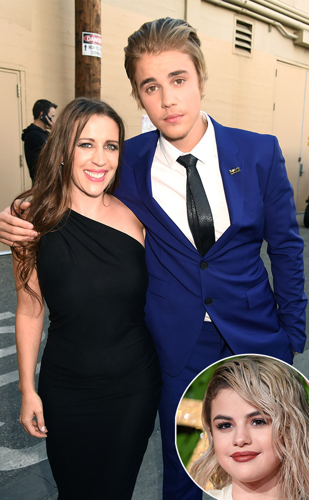 Justin Bieber, Selena Gomez, Pattie Mallette Justin Bieber, Selena Gomez, Pattie Mallette